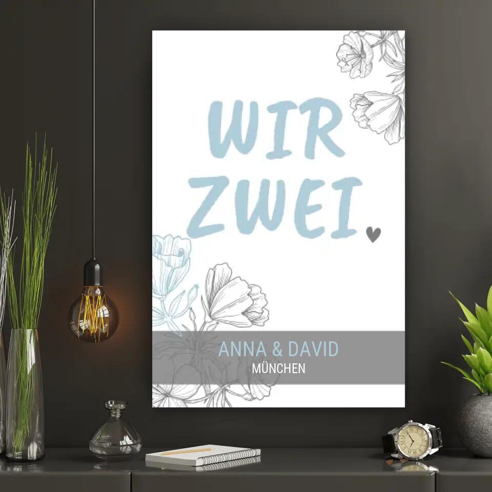 Personalisierte Leinwand - Wir zwei No. 2