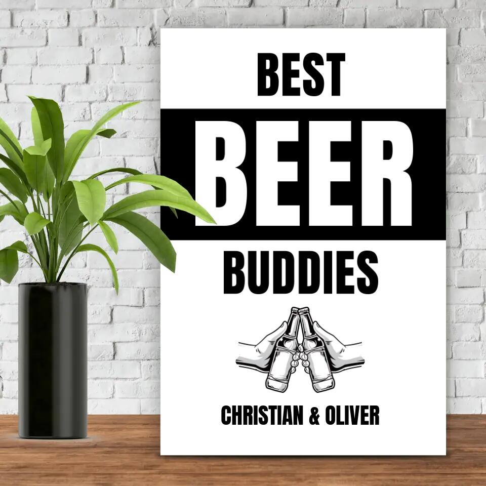 Personalisierte Leinwand - Beer Buddies No. 1