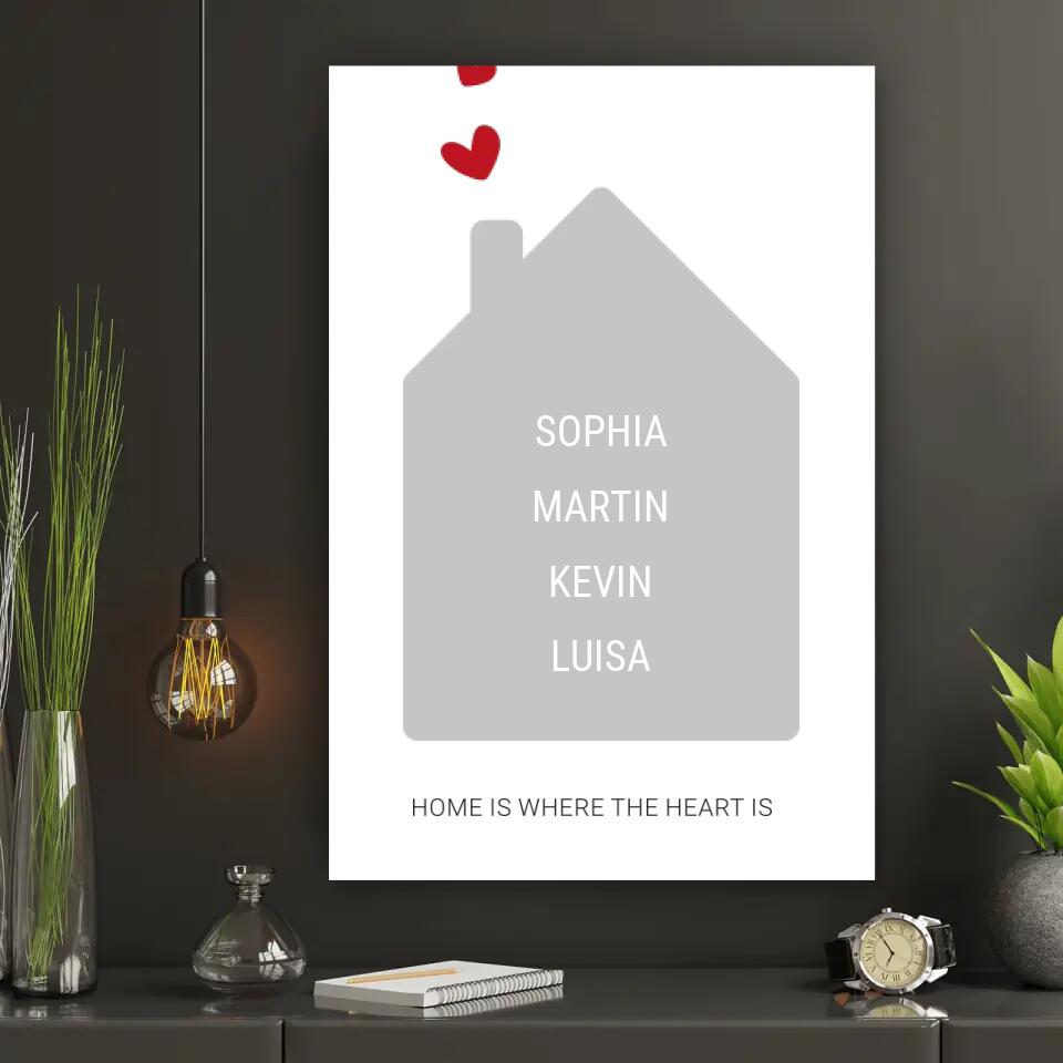 Personalisierte Leinwand - Home No. 3
