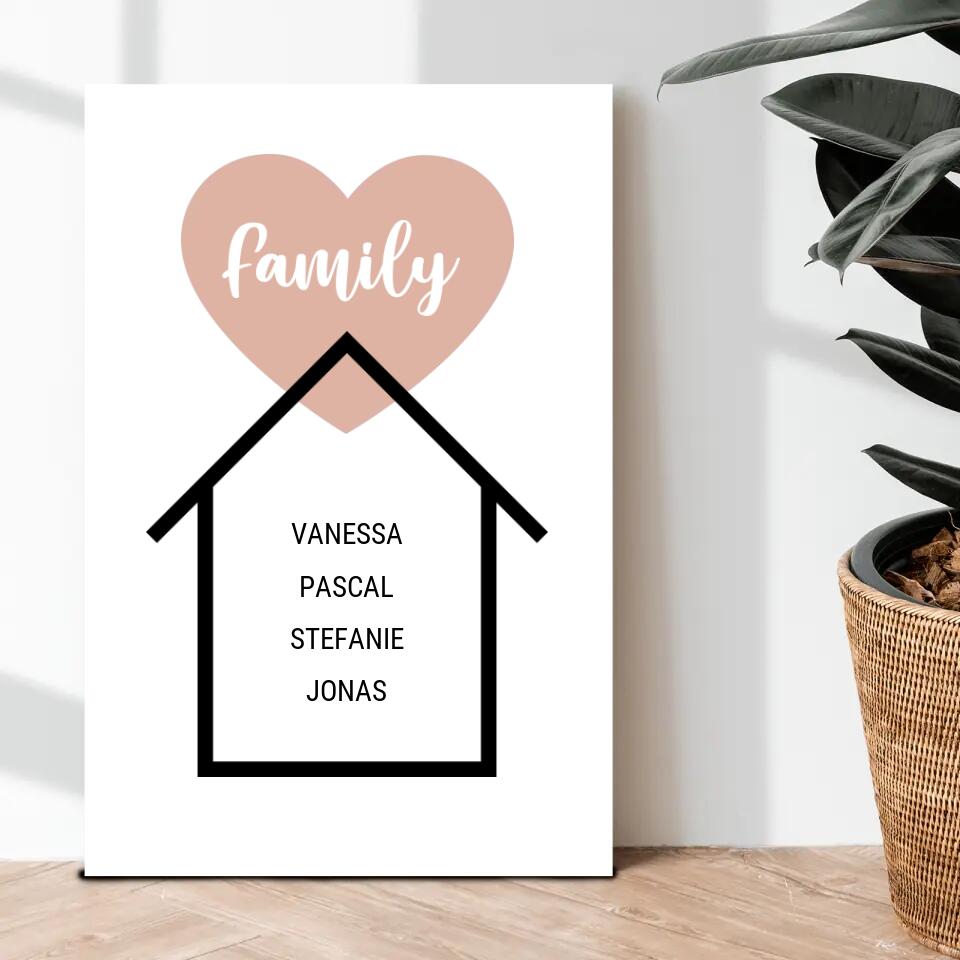 Personalisierte Leinwand - Family No. 2