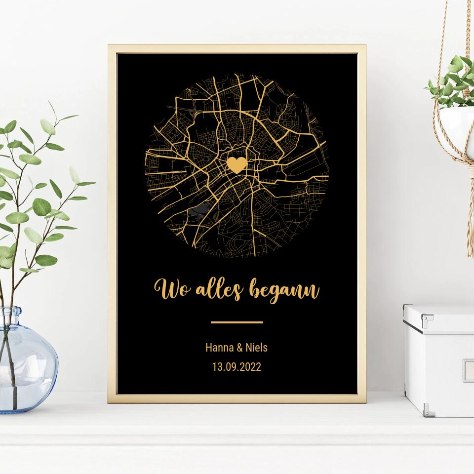 Personalisiertes Poster - Wo alles begann No. 2