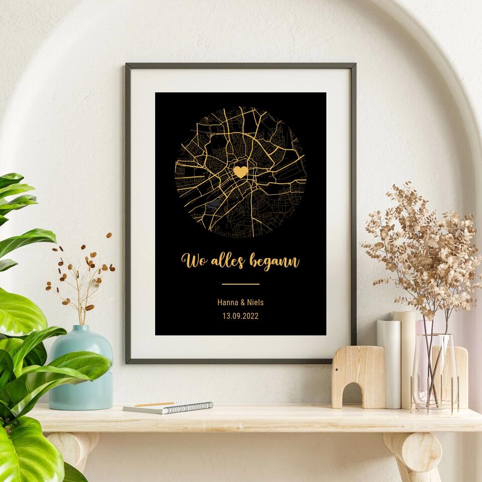 Personalisiertes Poster - Wo alles begann No. 2