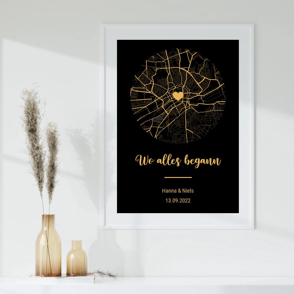 Personalisiertes Poster - Wo alles begann No. 2