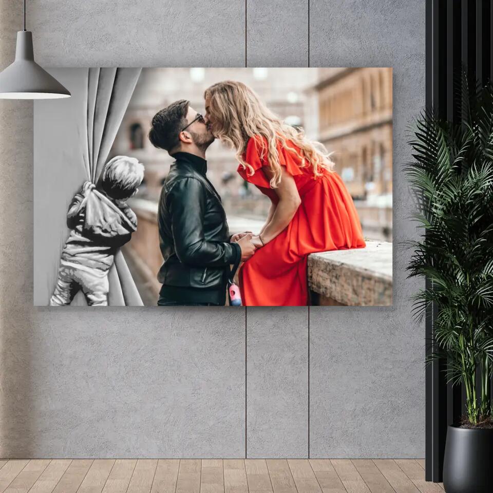 Personalisierte Leinwand - Banksy Vorhang auf No. 1