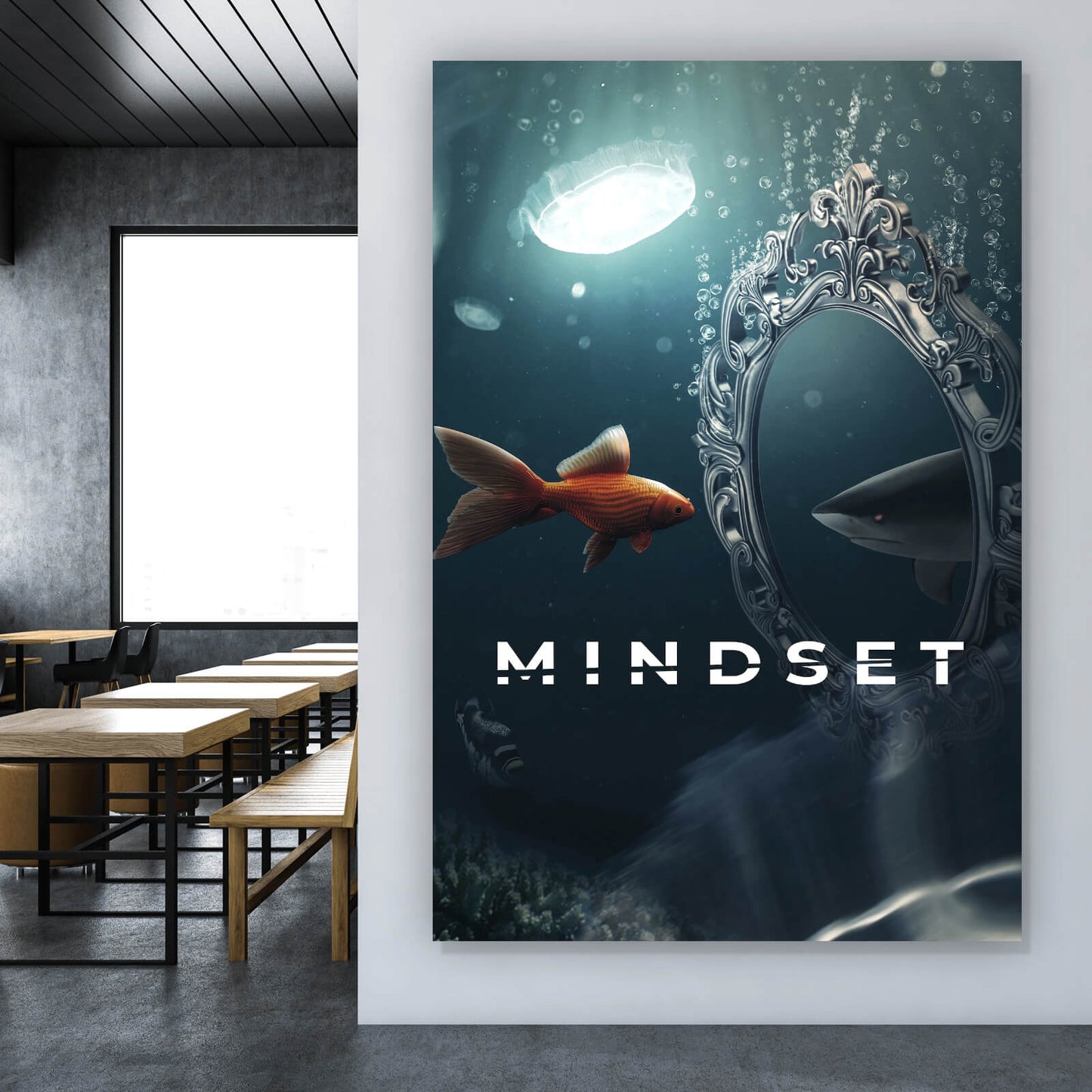 Leinwandbild Mindset Hochformat