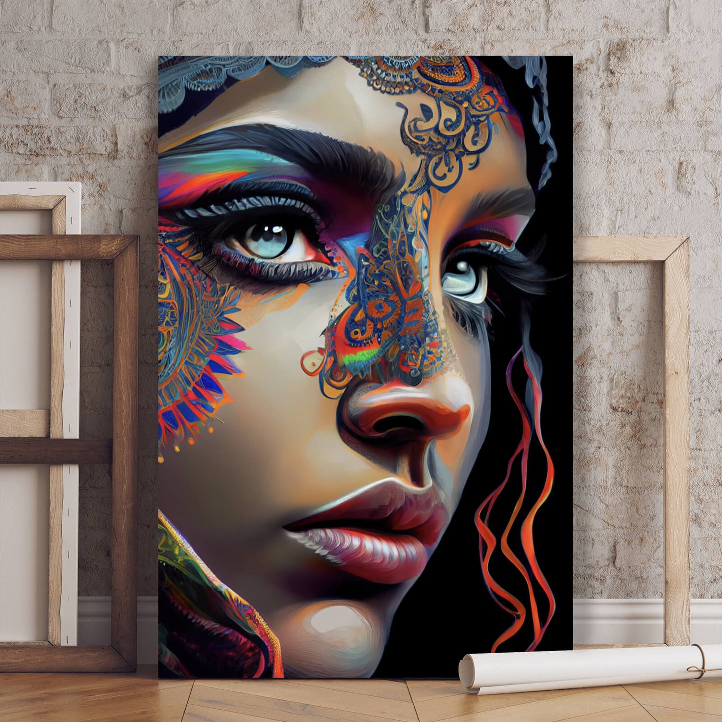 Leinwandbild Orientalisches Frauenportrait Hochformat
