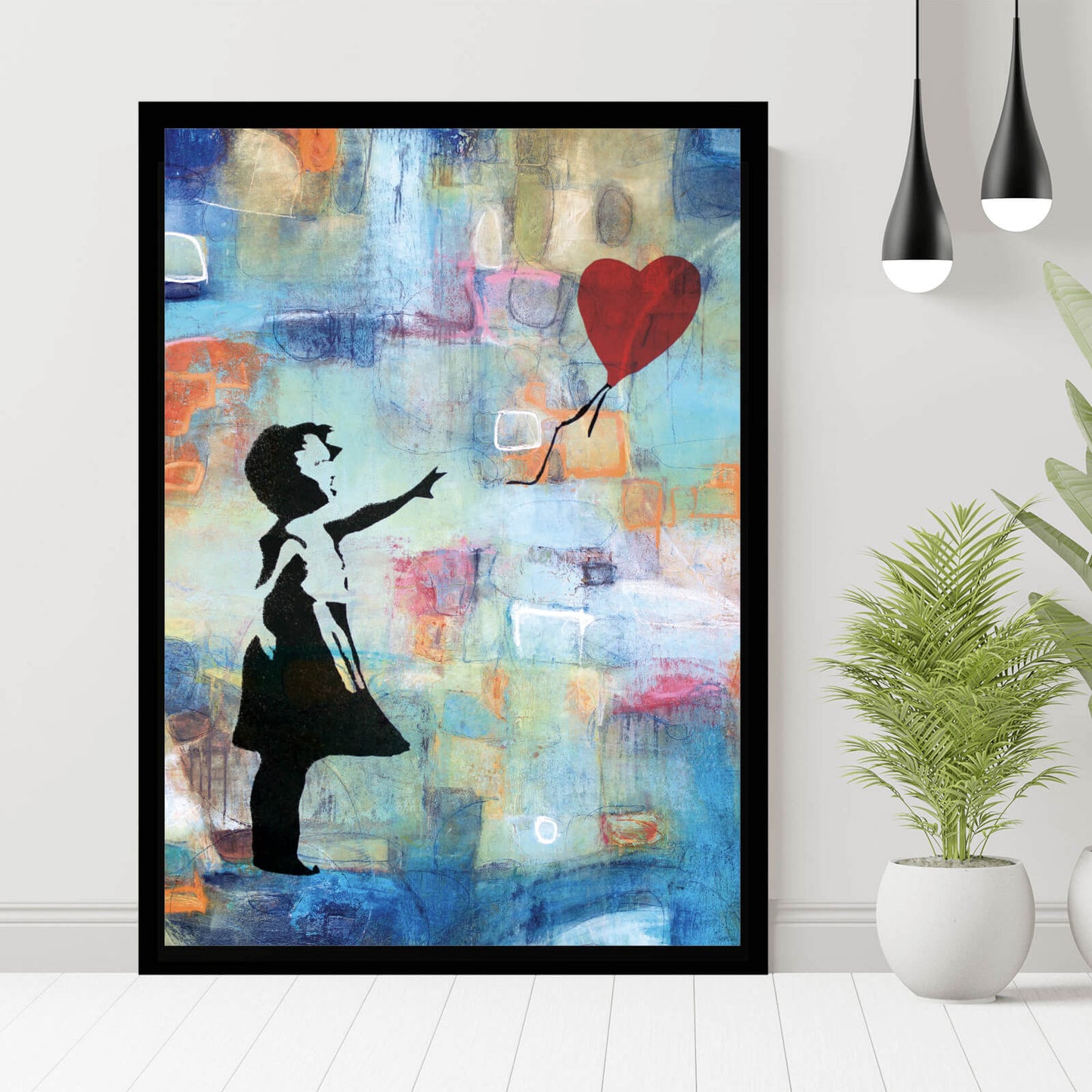 Poster Banksy Abstract Ballon Girl Hochformat