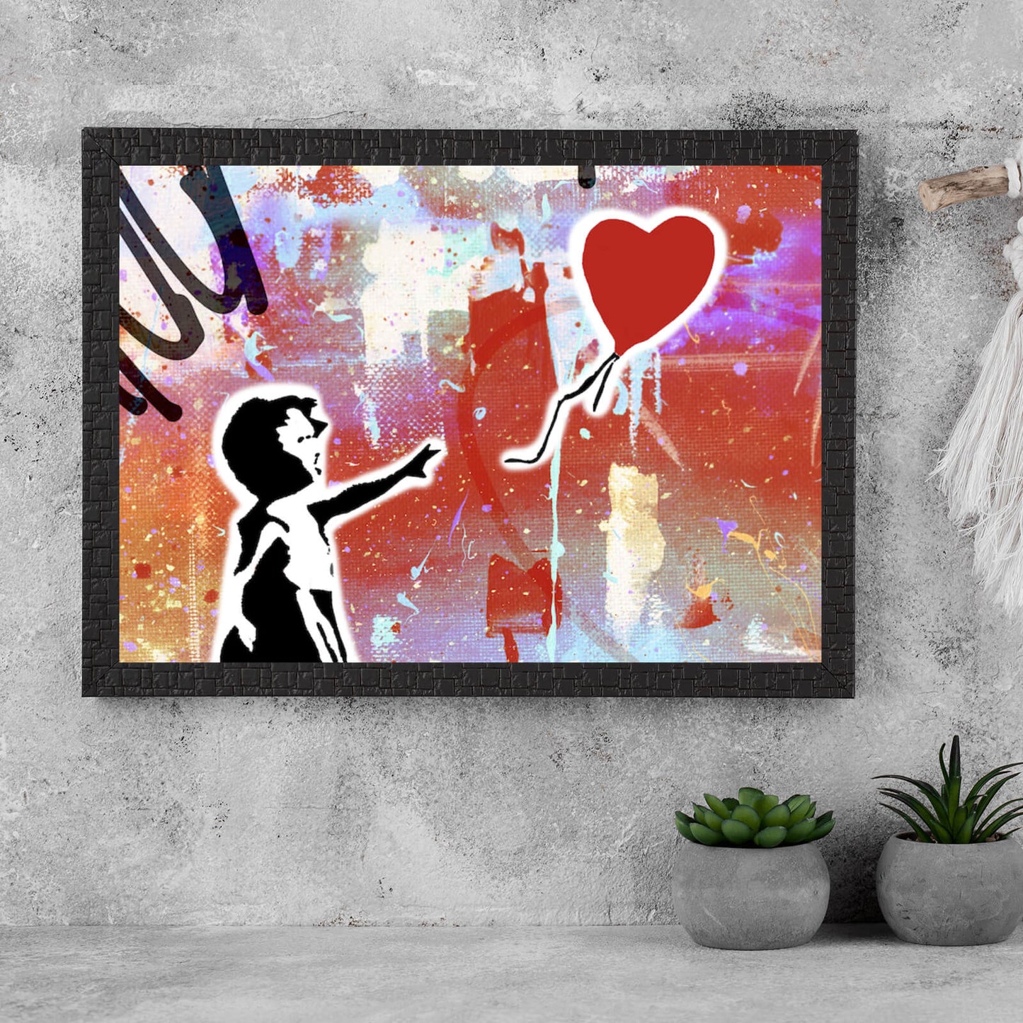 Poster Banksy Abstract Ballon Girl No. 2 Querformat