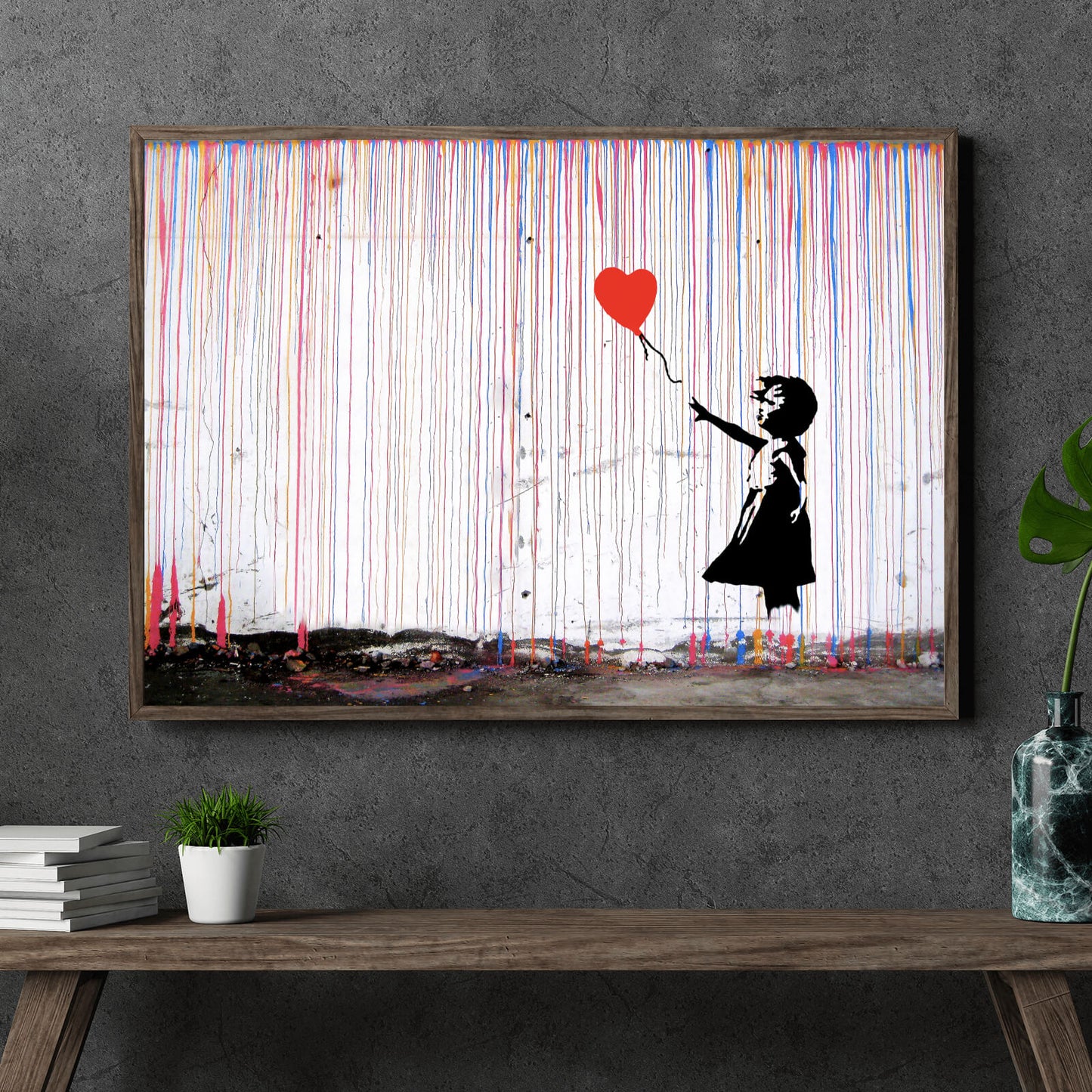 Poster Banksy Mädchen mit Ballon Querformat