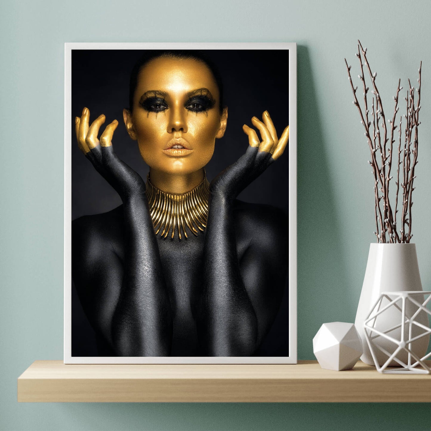 Poster Bodypainting Girl Hochformat