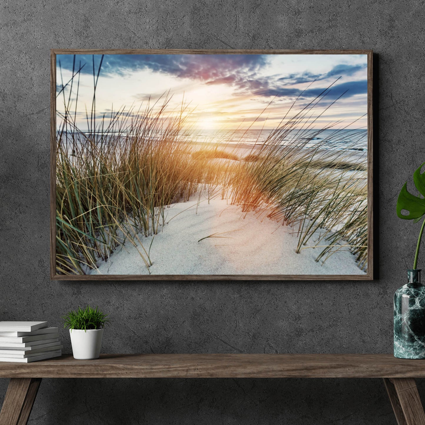 Poster Dünen bei Sonnenaufgang Querformat