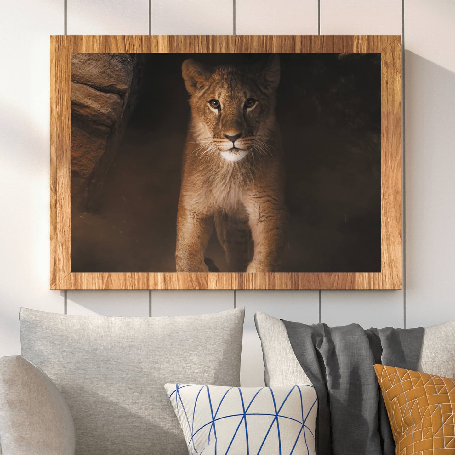 Poster Kleiner Löwe Querformat