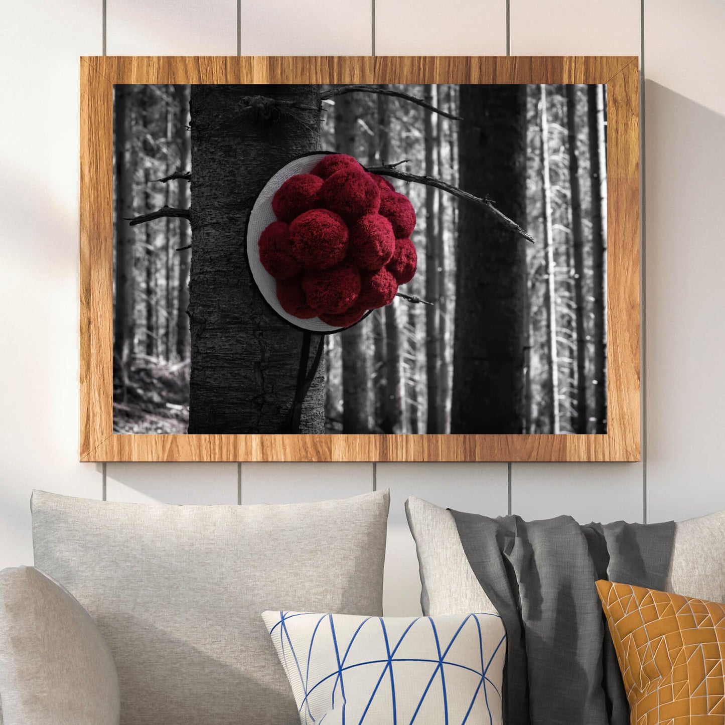 Poster Schwarzwald mit traditionellem Bollenhut Querformat