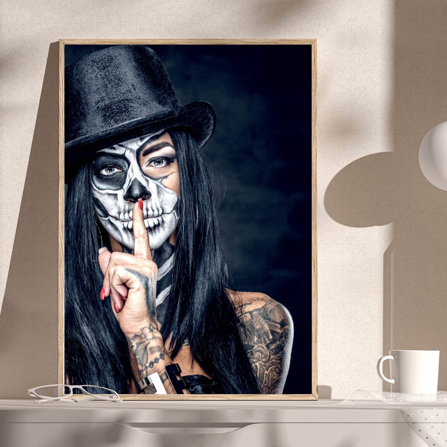 Poster Tattoo La Catrina Hochformat
