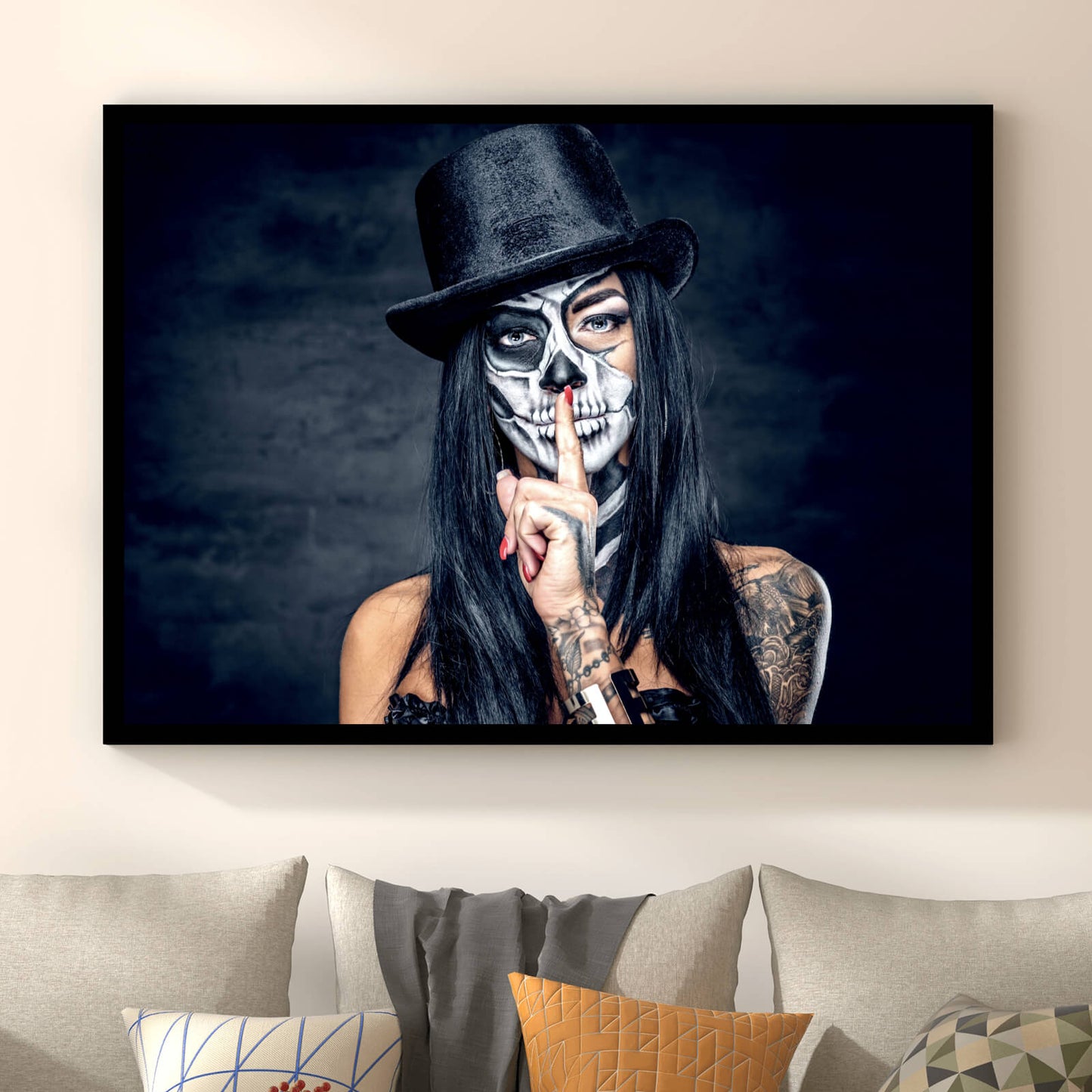 Poster Tattoo La Catrina Querformat