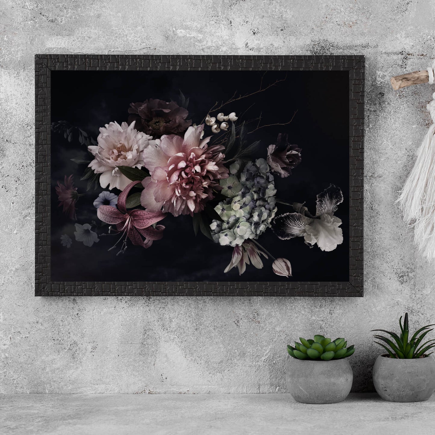 Poster Vintage Blumen Querformat