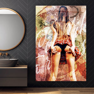 Acrylglasbild Abstraktes Sexy Girl Hochformat