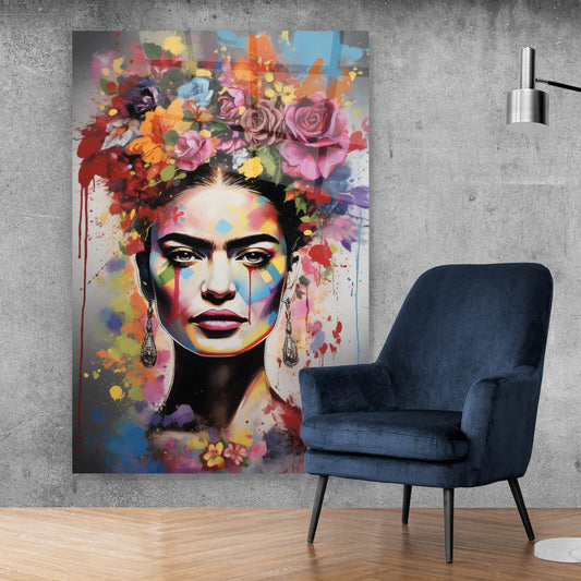 Acrylglasbild Frida Abstrakt Art Hochformat