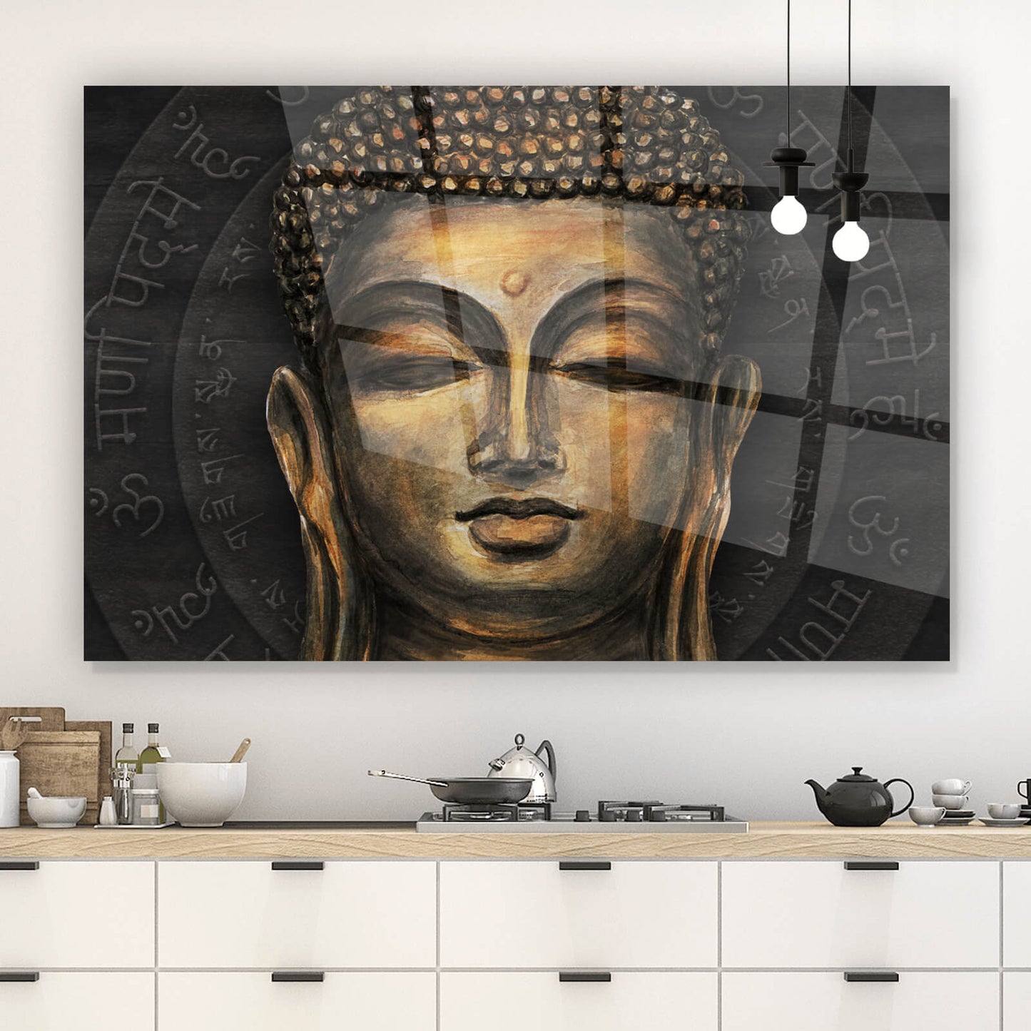 Acrylglasbild Meditierender Buddha Querformat