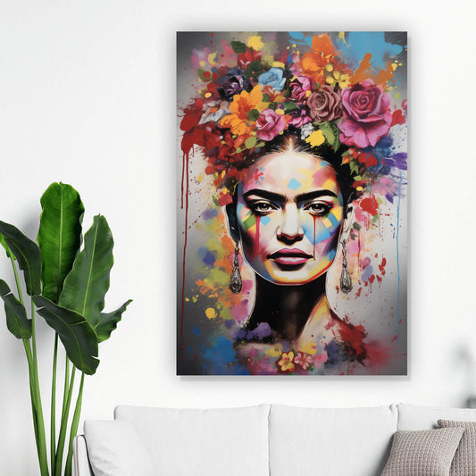 Leinwandbild Frida Abstrakt Art Hochformat