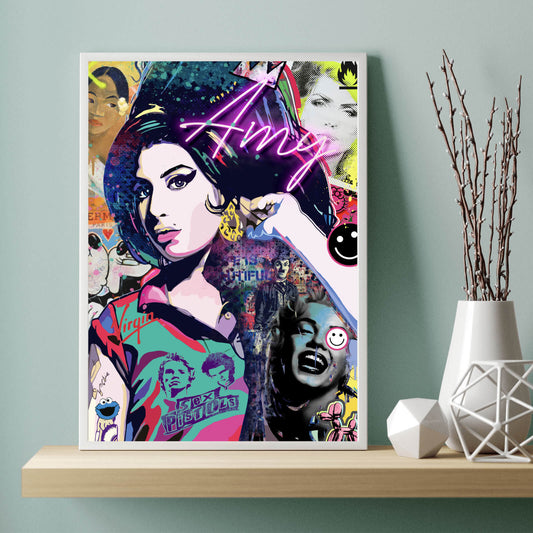 Poster Amy Comic Pop Art Hochformat