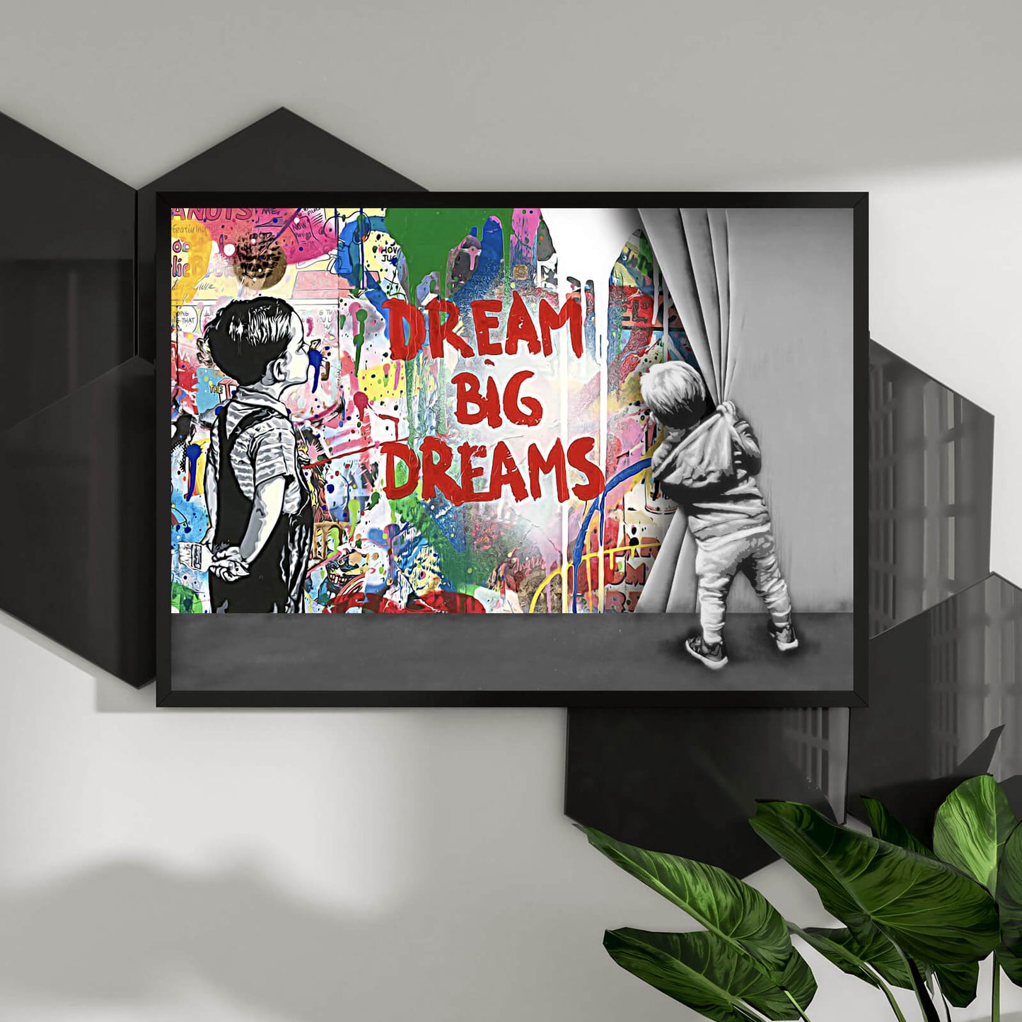 Poster Banksy Dream Big Dream Querformat