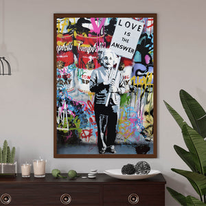Poster Banksy Love is the Answer No.3 Hochformat