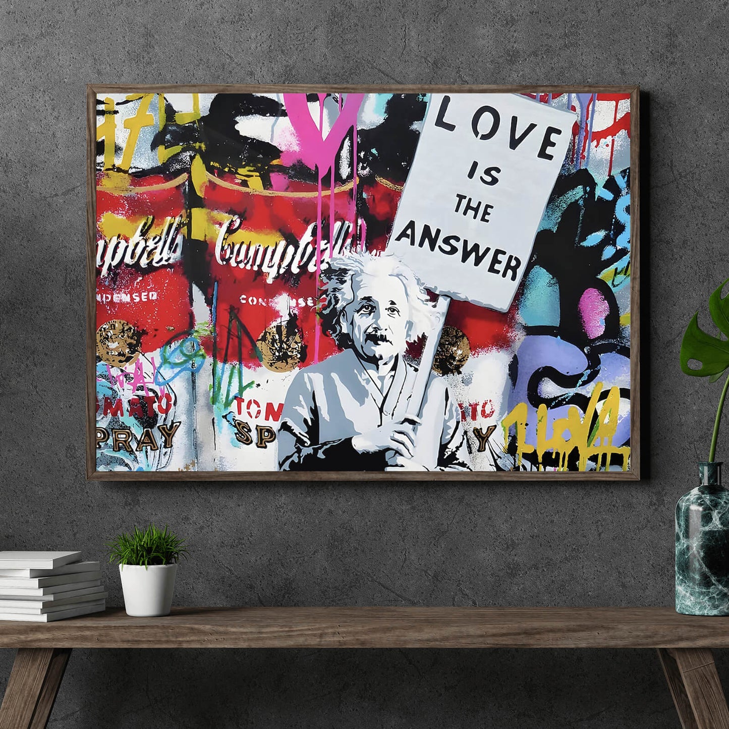 Poster Banksy Love is the Answer No.3 Querformat