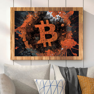 Poster Bitcoin Pop Art Querformat