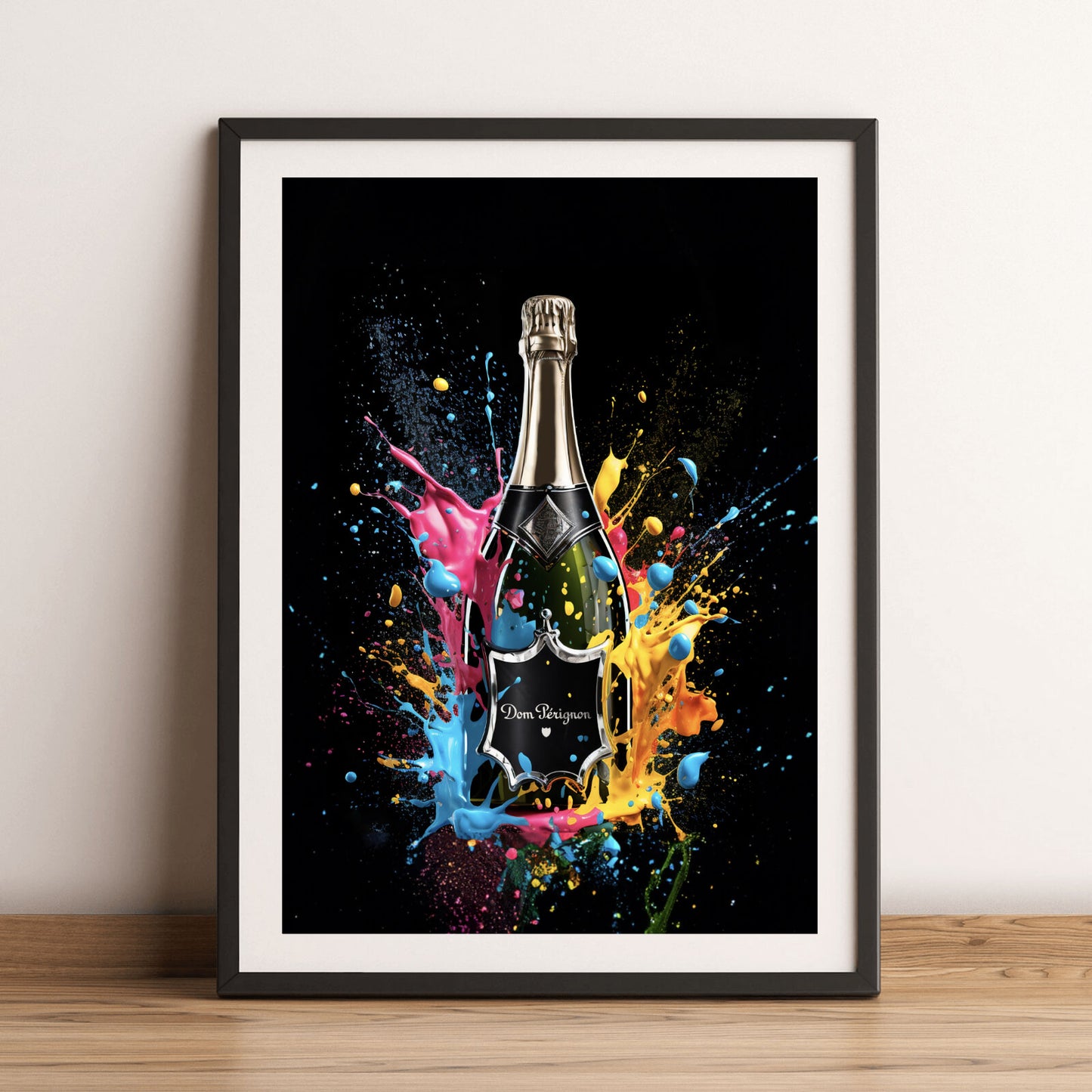 Poster Champagner Flasche Hochformat