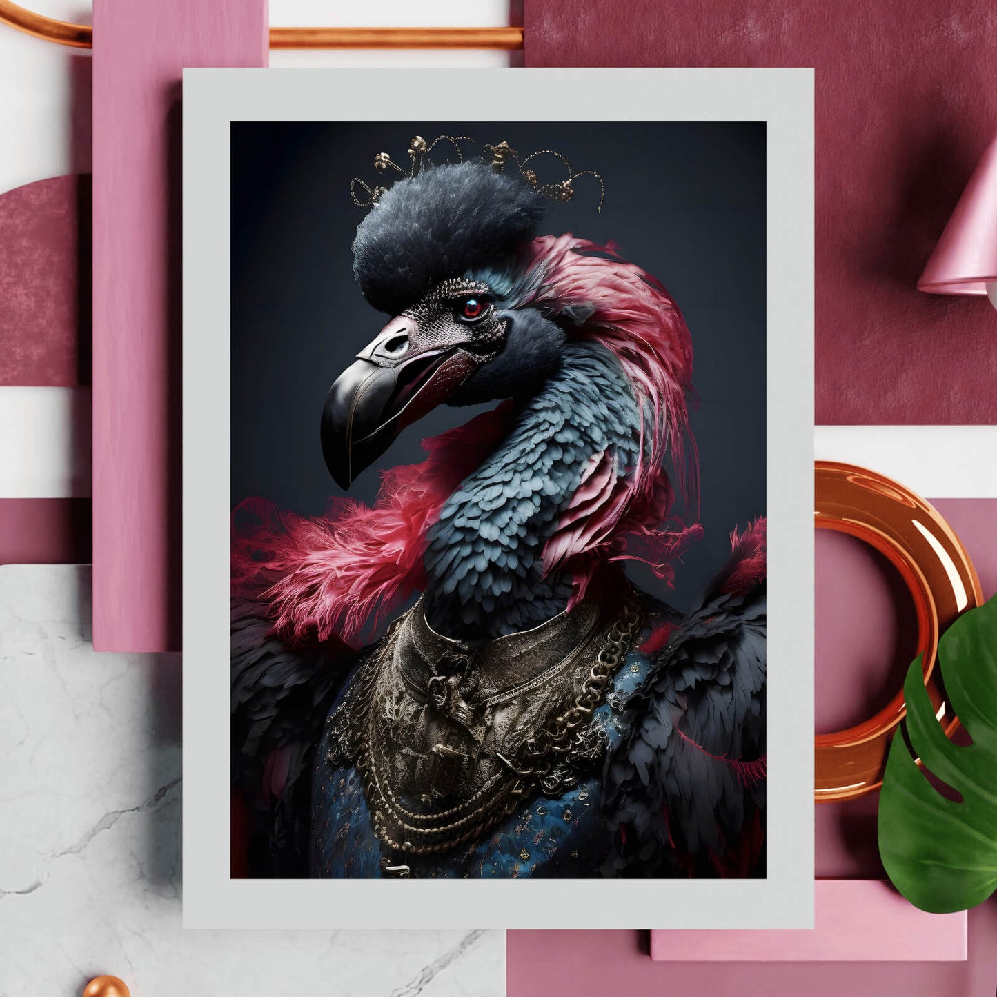 Poster Majestätischer Vogel Hochformat