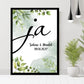 Personalisiertes Poster - Hochzeit ja No. 1