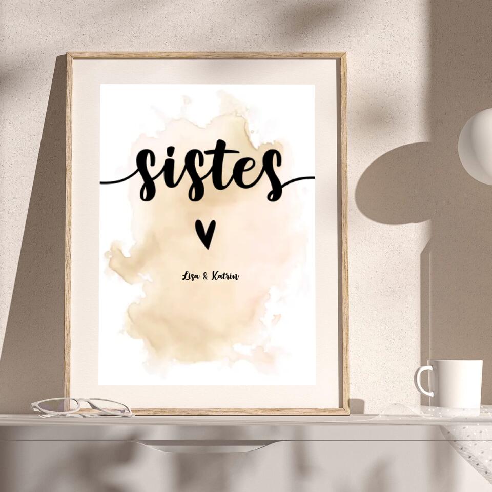 Personalisiertes Poster - Sisters No. 1