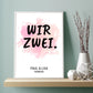 Personalisiertes Poster - Wir zwei No. 1