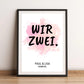 Personalisiertes Poster - Wir zwei No. 1