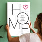 Personalisierte Leinwand - Home No. 1