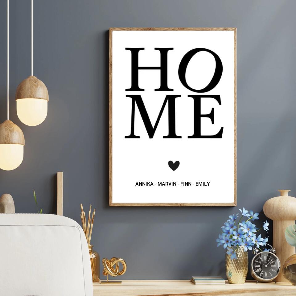 Personalisiertes Poster - Home No. 2
