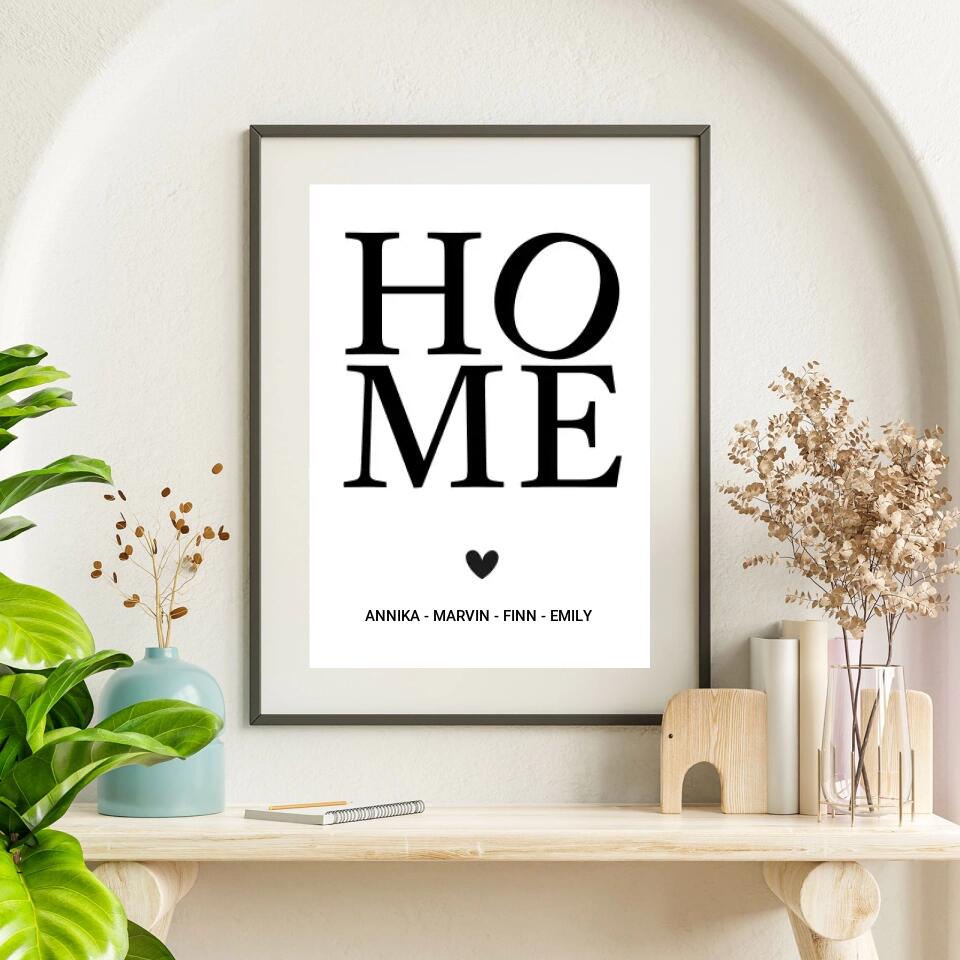 Personalisiertes Poster - Home No. 2