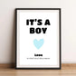 Personalisiertes Poster - Geburt It's a Boy No. 1