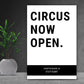 Personalisierte Leinwand - Circus now open No. 1