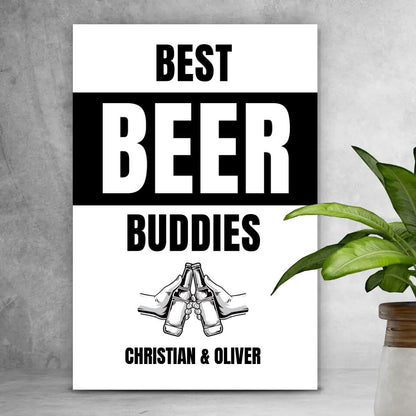 Personalisierte Leinwand - Beer Buddies No. 1