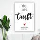 Personalisierte Leinwand - Du ich läuft No. 1