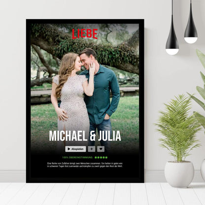 Personalisiertes Poster - Film- und Seriencover im Netflix Look No. 1