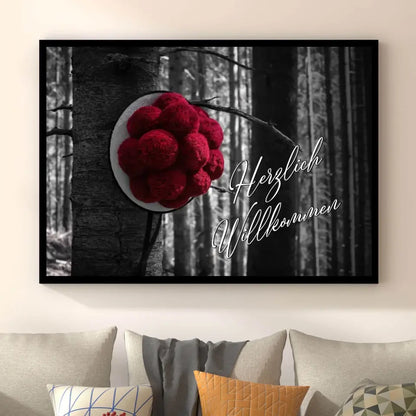 Personalisiertes Poster - Schwarzwald mit traditionellem Bollenhut