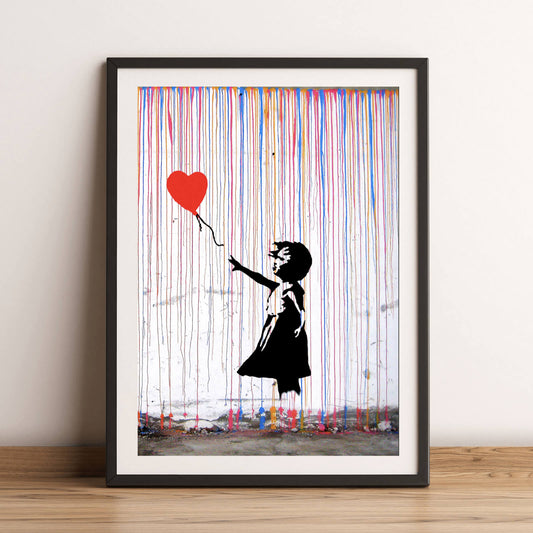 Poster Banksy Mädchen mit Ballon Hochformat