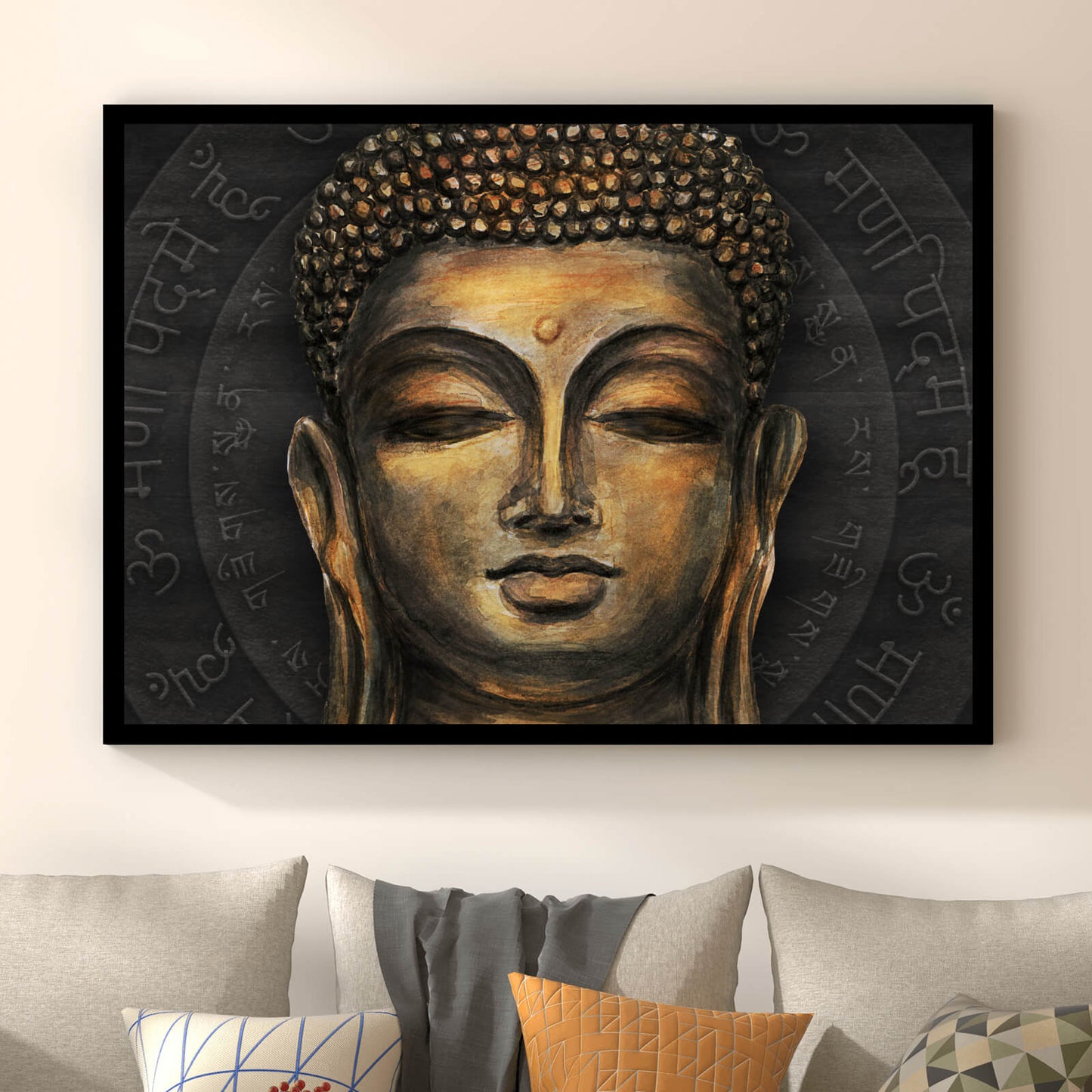 Poster Meditierender Buddha Querformat